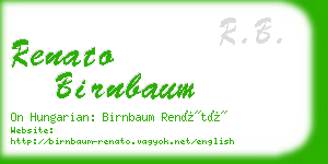 renato birnbaum business card